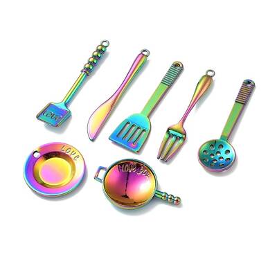 Rainbow Color Alloy Pendants