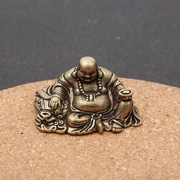 Brass Buddha Statue Display Decoration