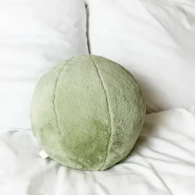 Fur Ball Pillow FURSPHERE by Respirit | Średnica: 6" (15cm) | Kolor: Ivory Sand