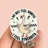 Glitter My Badge Funny goose badge reel for nurse and hospital workers. Badge clip Badge pull - Retractable swivel clip with ...
