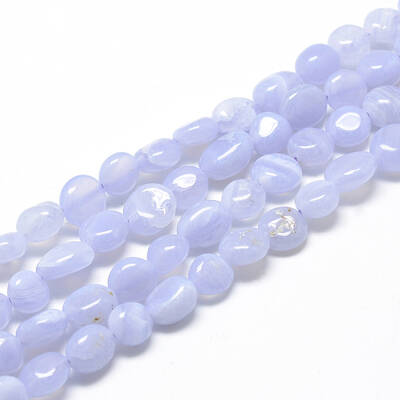Natural Blue Lace Agate Beads Strands