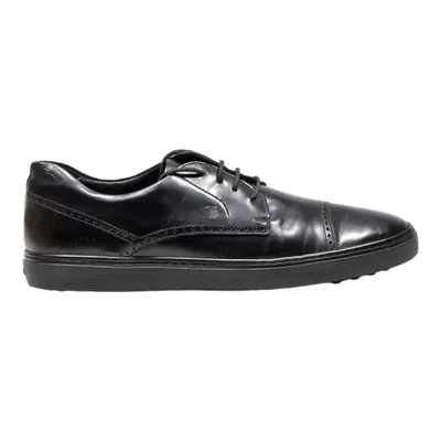 TODS Brogue Shoes Black Leather Mens UK 8