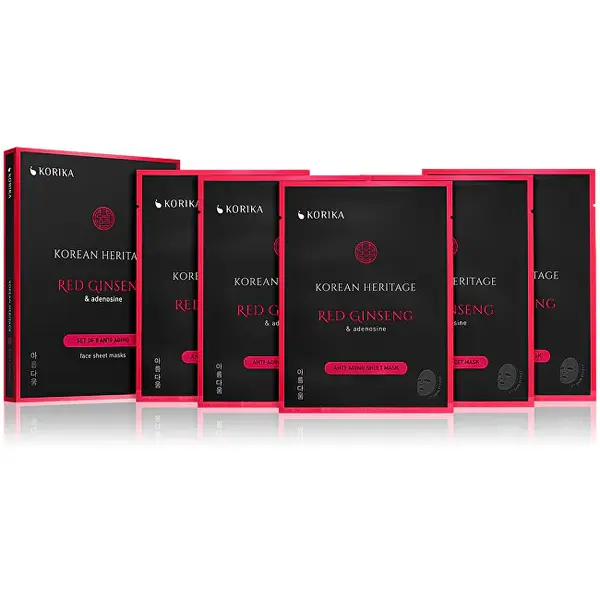 Korika Set Di Maschere Anti-Età In Tessuto Korean Heritage 5 × 25 G