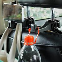 Upgraded 2 Pack Car Headrest Hidden Hook 2 in 1 Car Seat Hooks with Phone Holder for Purse, Backpacks,Toys,and Even Bottle St...