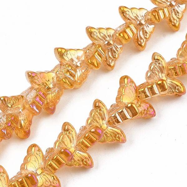 Electroplate Glass Beads Strand