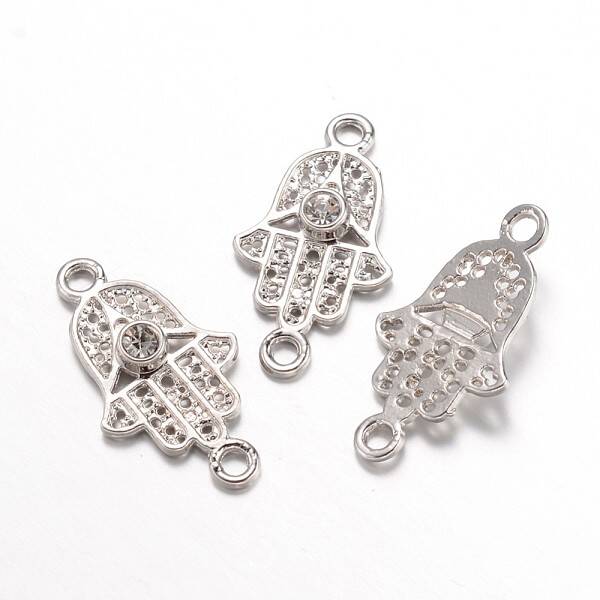 Alloy Rhinestone Links connectors