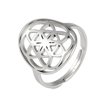 304 Stainless Steel Adjustable Rings for Women