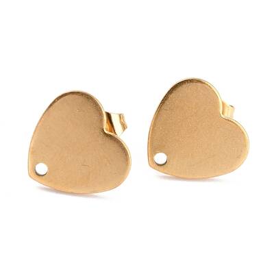 Ion Plating(IP) 304 Stainless Steel Stud Earring Findings