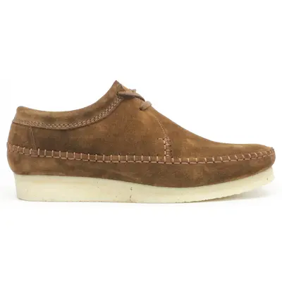Clarks Originals Weaver Suede Men's Lace Up Shoes - Cola - Size:US 10.5 Men