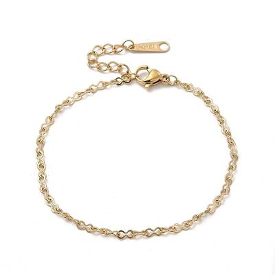 Ion Plating(IP) 304 Stainless Steel Gourd Link Chain Bracelet for Women