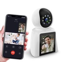 2K HD Video Call Security Camera Indoor, Nanny Monitor Pet Camera,Two-Way Video,360-Degree 2.4GHz with WiFi Cameras for Home ...