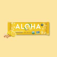 ALOHA Lemon Cashew Protein Bars - 12 Bars - Certified USDA Organic - 100% Plant-Based - 14g Of Protein - Only 3-5g of Real Su...