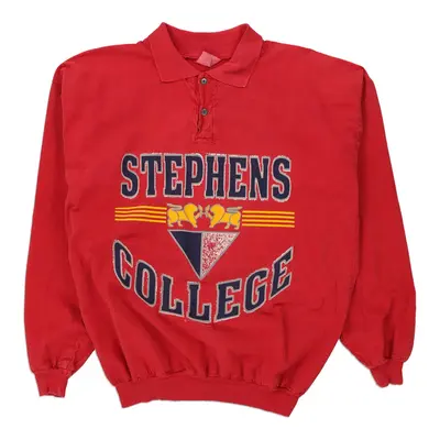 Stephens College W.E.K College Sweatshirt - Large Red Cotton Blend