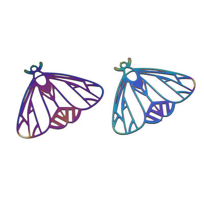Ion Plating(IP) 201 Stainless Steel Filigree Pendants