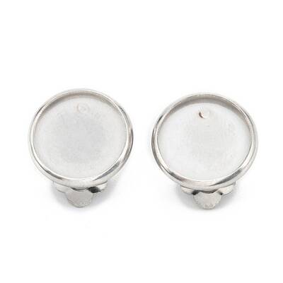 Tarnish Resistant 304 Stainless Steel Clip-on Earring Setting
