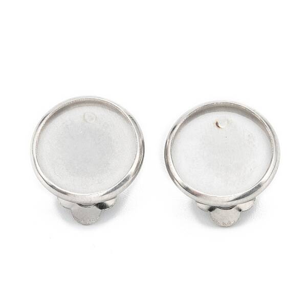 Tarnish Resistant 304 Stainless Steel Clip-on Earring Setting