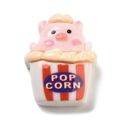 Pig Theme Opaque Resin Cabochons