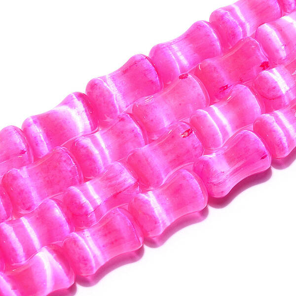 Dyed Natural Selenite Beads Strands