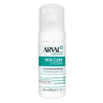 Arval natural skincare system d-tox micellar mousse 150 ml