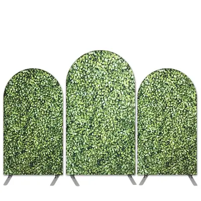 Aperturee Nature Green Glass Theme Arch Backdrop Kit For Wedding | Custom Arched Wall Covers | Chiara Wall Backdrop Diy | Chi...