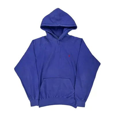 Polo By Ralph Lauren Hoodie - Medium Blue Cotton Blend