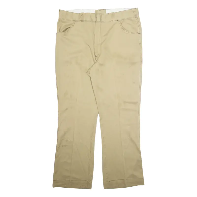 DICKIES Mens Trousers Beige Regular Straight W40 L31