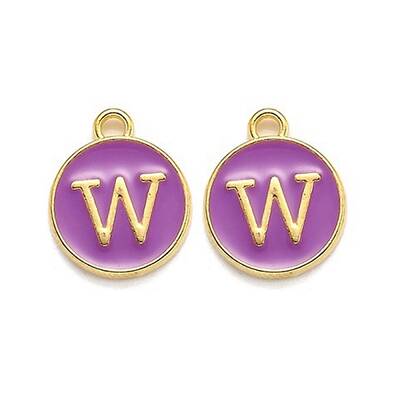 Golden Plated Alloy Enamel Charms