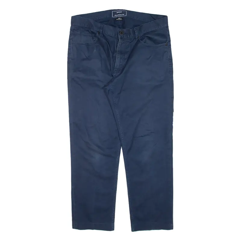 DKNY Williamsburg Mens Trousers Blue Slim Straight W33 L26