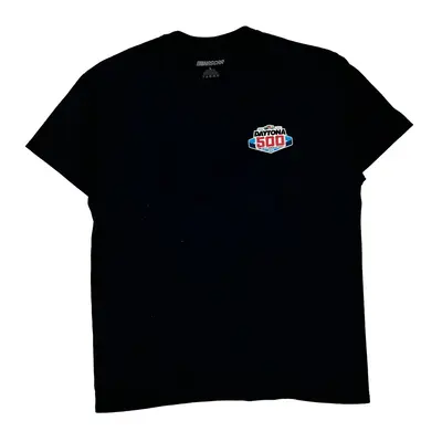 Daytona 500 Nascar Graphic T-Shirt - Large Black Cotton