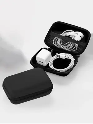 Portable Mini Storage Bag, 2025 New Style Travel Carrying Case Bag for Mp3 Players, Usb Cable, Earphones, Memory Cards, U Dis...