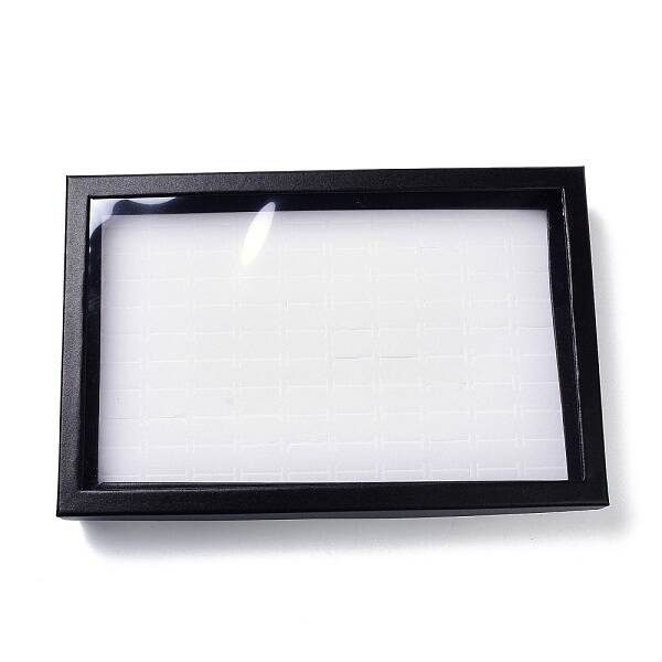 100 Slot Rectangle Cardboard Jewelry Ring Boxes