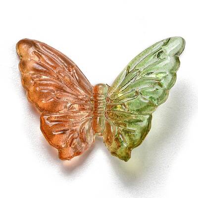 Two Tone Transparent Acrylic Beads