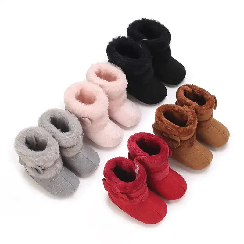 Baby snow boots bow warm baby toddler shoes