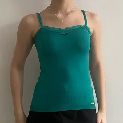 Liu Jo Cami Top - Small Blue Polyester Blend