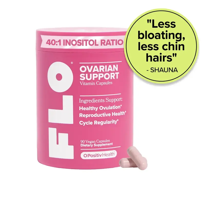 Hormone Balance & Cycle Support Vitamins by FLO: Supplement for Women with Myo-Inositol & D-Chiro-Inositol (40:1 Ratio) and D...