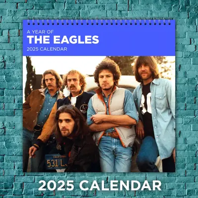 The Eagles 2025 Classic Rock Calendar, 12-month Band Wall Calendar