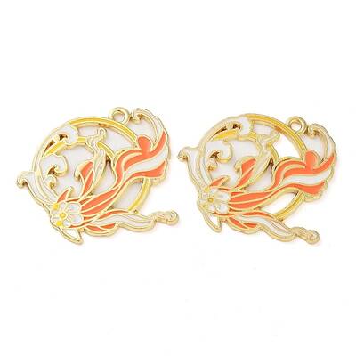 Rack Plating Alloy Enamel Pendants