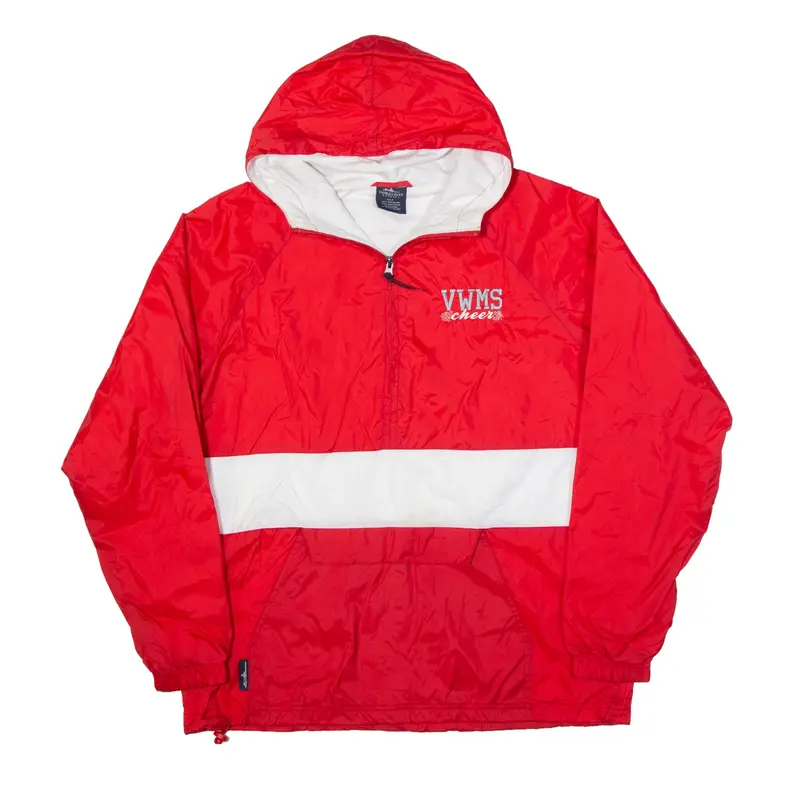 CHARLES RIVER USA VWMS Cheer Pullover Jacket Red Nylon Womens M