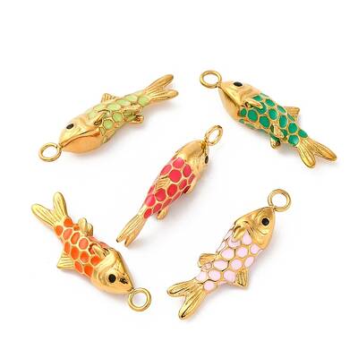 304 Stainless Steel Enamel Pendants