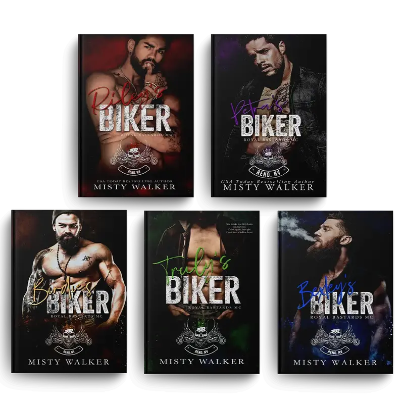 Biker Bundle: 5 Dark and Spicy Romance Paperback Books Signed by Author, with Bonus Swag