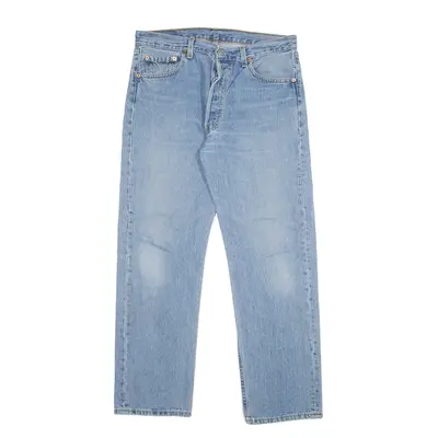 LEVI'S 501 MADE IN USA Jeans Blue Denim Regular Straight Mens W34 L30