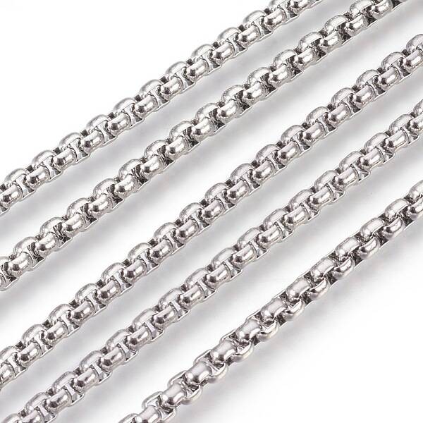 Tarnish Resistant 304 Stainless Steel Box Chains