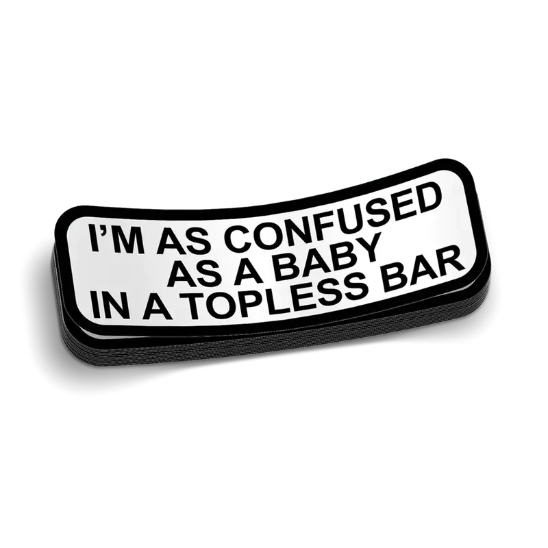 Topless Bar Hard Hat Decal