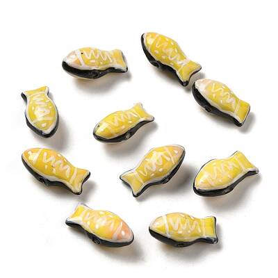 Handmade Printed Porcelain Beads