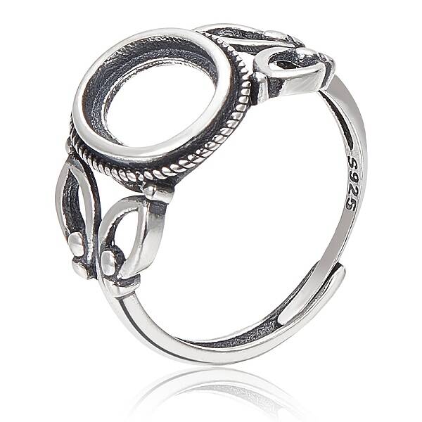 1Pc 925 Sterling Silver Adjustable Ring Findings