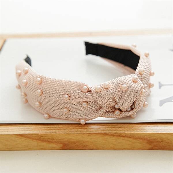 Mesh Beaded Cloth Hair Bands