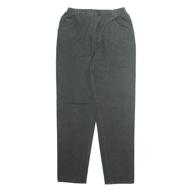 MADIES FASHION Womens Jeans Green Regular Tapered W26 L29