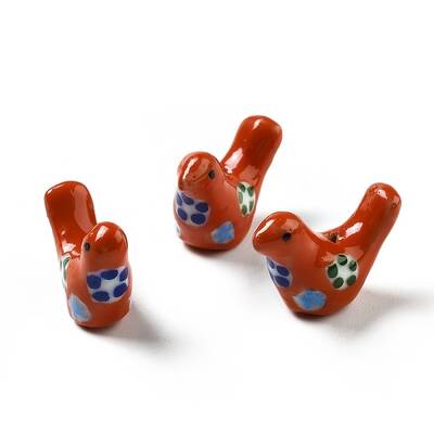 Handmade Printed Porcelain Beads