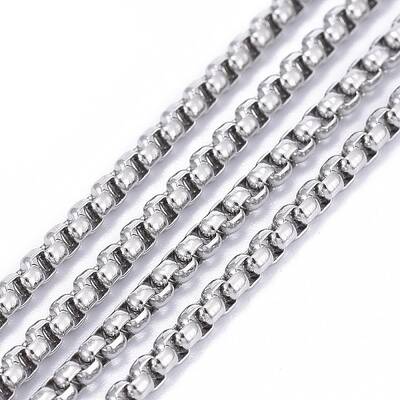 Tarnish Resistant 304 Stainless Steel Box Chains