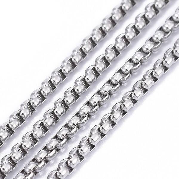 Tarnish Resistant 304 Stainless Steel Box Chains